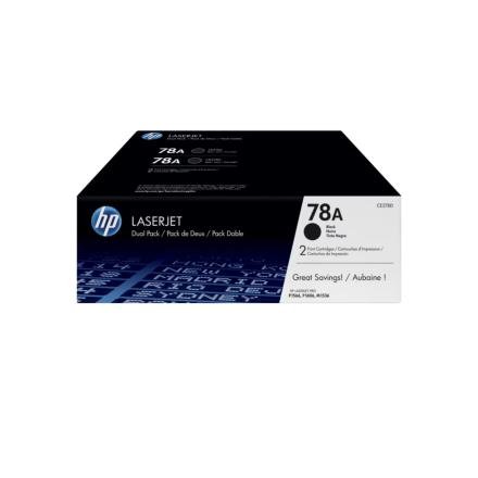 Cartucho de Toner HP 78AD DUAL Negro para Impresora LaserJet