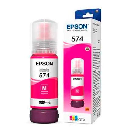 Botella de Tinta Epson 574 Magenta para Impresora EcoTank