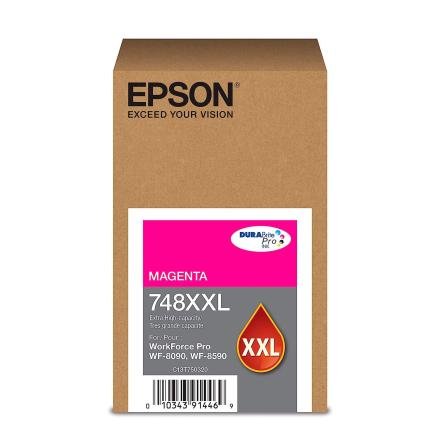 Cartucho de Tinta Epson T748XXL Magenta para Impresora WorkForce