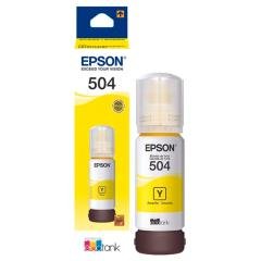 Botella de Tinta Epson 504 Amarillo para Impresora EcoTank